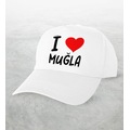 IMG-6556684860550904844 - BK Gift I Love Muğla Tasarımlı Beyaz Şapka - Model 1 - n11pro.com