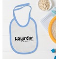 IMG-4629446874964267607 - BK Kids Hayirdur Tasarımlı Mavi Bebek Mama Önlüğü-1 - n11pro.com