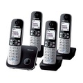 75490693 - Panasonic KX-TG6814 4 Ahizeli Telsiz Telefon Siyah - n11pro.com