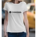 IMG-3417971616520133543 - Kişiye Özel Spotify Barkodlu Kadın Beyaz Tişört-1 - n11pro.com