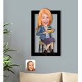 IMG-1124426896390970565 - Kişiye Özel Kadın Karikatürlü 3D Ahşap Tablo-107 - n11pro.com