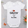 IMG-6789534687691374592 - Bitmeyenkartus Bk Kids Isimli I Love Daddy Tasarımlı Bebek Body Zıbın - Model 1 - n11pro.com