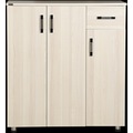 IMG-7485334078144710791 - Ayakkabılık Beyaz Çok Amaç Model Parlak Akçaağaç Hard suntalem Demonte 5raf 1çekmece El Yapım - n11pro.com