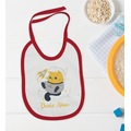 IMG-1660245201136740877 - BK Kids Kişiye Özel Sevimli Astronot Tasarımlı Kırmızı Mama Önlüğü - n11pro.com