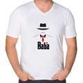 IMG-42403261545389993 - Bk Gift Baba Godfather Tasarımlı V Yaka Tişört-17 - n11pro.com