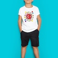 IMG-3963692047488343355 - Kişiye Özel 23 Nisan Tasarımlı Beyaz Çocuk Tişört - E7 - n11pro.com