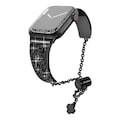 IMG-8421857288148545960 - Apple Watch 2 3 4 5 6 7 8 41mm 40mm 38mm Fashion Taşlı Kordon Siyah - n11pro.com