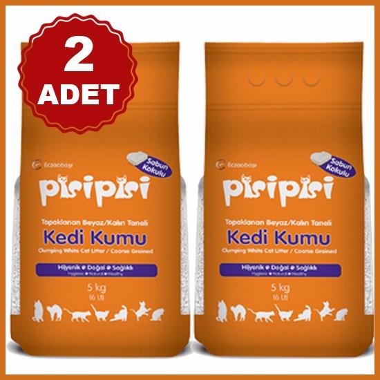 Pisi Pisi Sabun Kokulu Kalın Taneli Kedi Kumu 10 Kg (2 Adet) Fiyatları