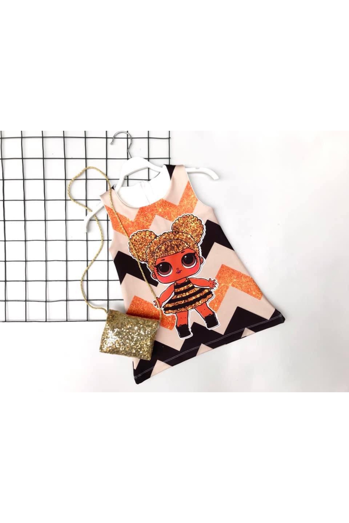 Lol Bebek Elbisesi Kız Çocuk Lol Elbise Çanta Hediyeli Lol Bebek Elbisesi Kız Çocuk Lol Elbise Çanta Hediyeli