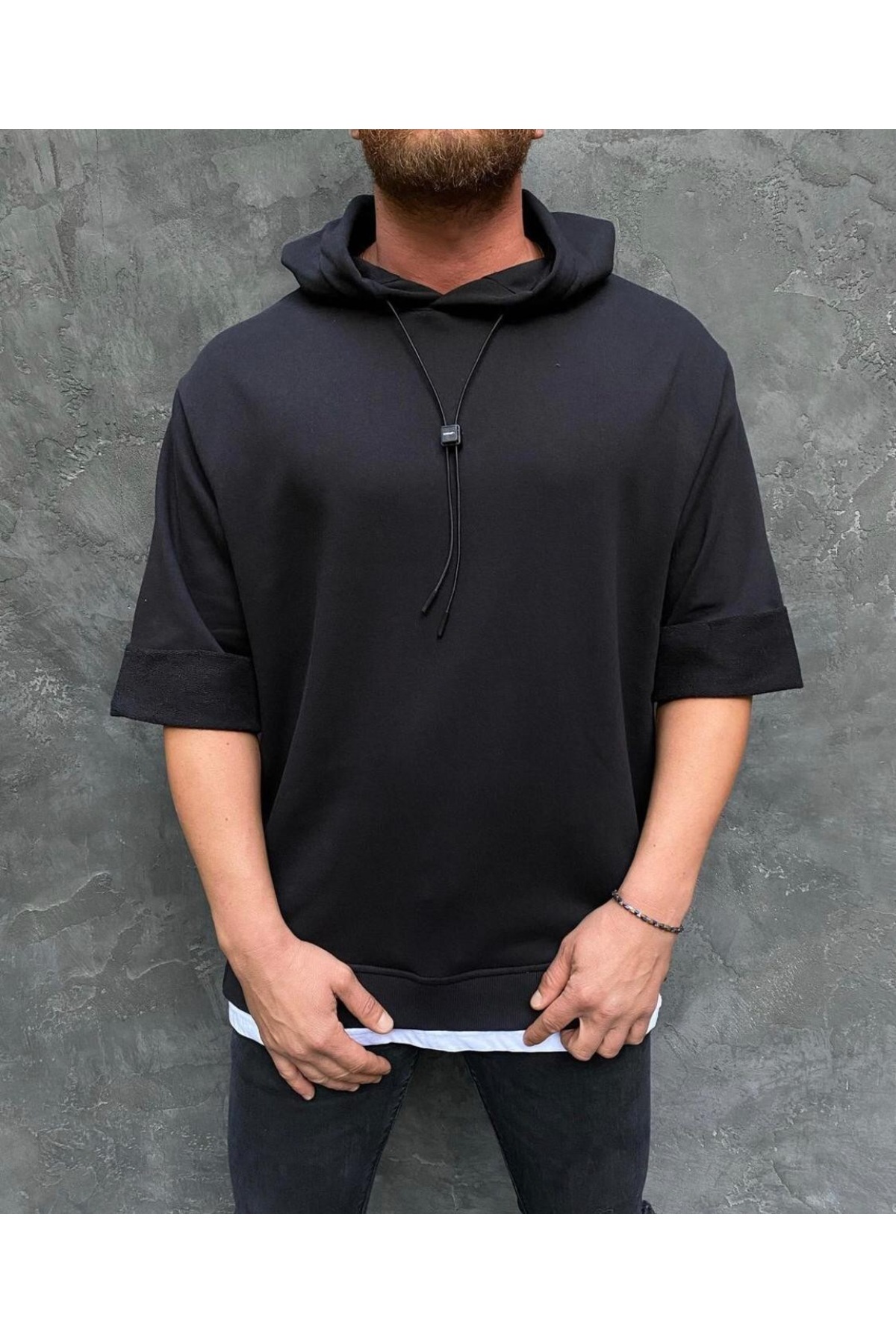 son Inceliğini döl Erkek Owersize (Salaş Kesim) Kapişonlu Kısa Kollu Sweatshirt-Siyah Fiyatları ve Özellikleri son Inceliğini döl Erkek Owersize (Salaş Kesim) Kapişonlu Kısa Kollu Sweatshirt-Siyah Fiyatları ve Özellikleri