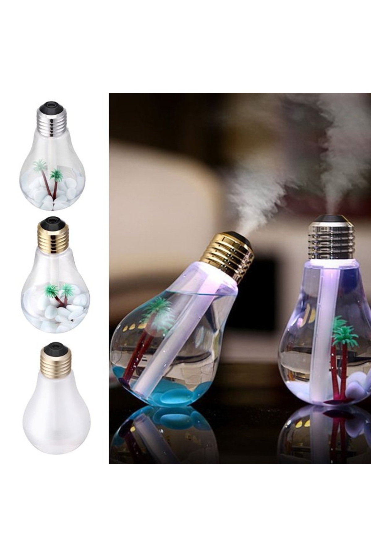 Led Işıklı 400ml Su Hazneli Hava Nemlendirici Buhar Makinası Fiyatları