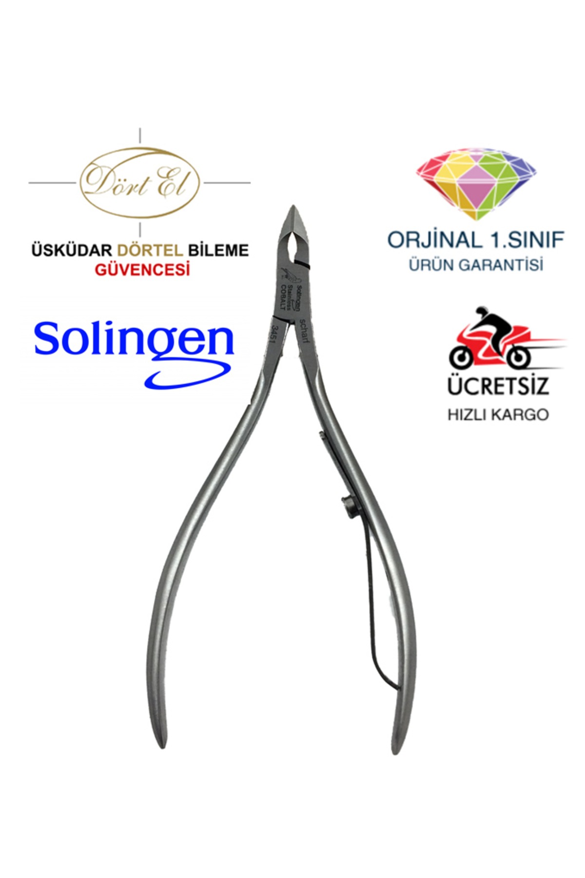 Solingen Cobalt Manikür Pensi 3451 ( 7mm ) Fiyatları ve Özellikleri