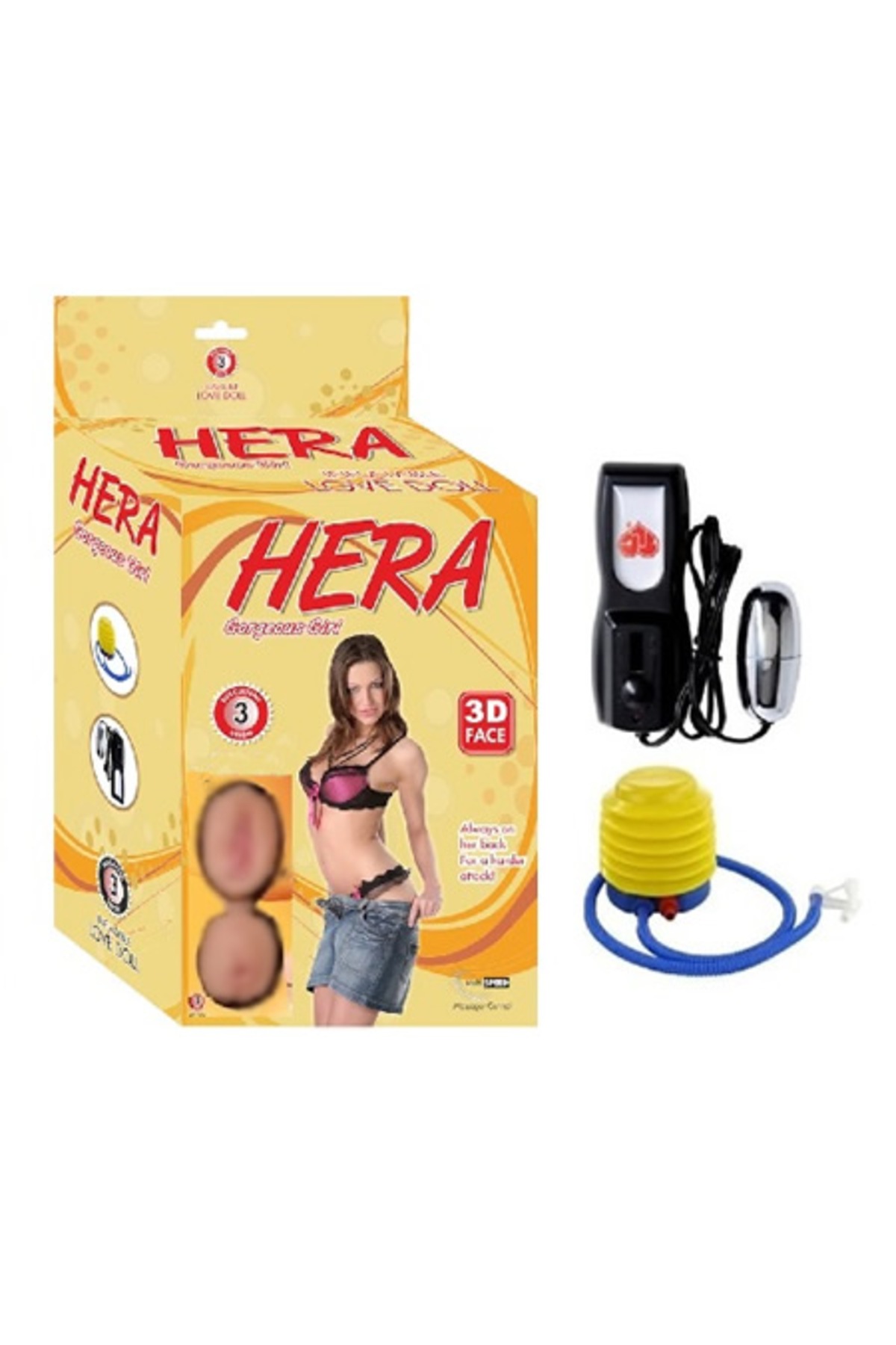 Hera Realistik Titreşimli Saçlı Şişme Bebek Manken Kadın