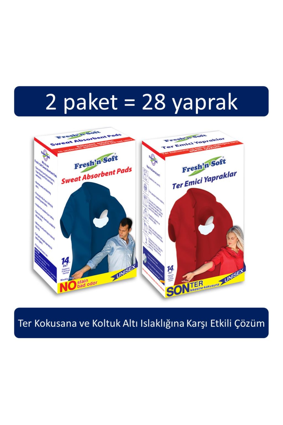 Fresh�n Soft Ter ÖnleyiciEmici Yaprak/Koltuk Altı Pedi 2 paket