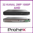 32 Kanal AHD DVR Kayıt Cihazı ( 2 MP ) 16 SES