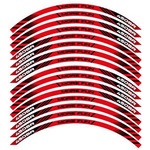 Cfmoto 450sr Sticker Jant Dışı Şerit Baskılı Kırmızı