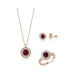 Kenar Taşlı Gümüş Fantezi Set Mg.142.03 (507926659)