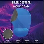Bilek Destekli Mouse Pad Hafızalı Mouse Pad 27x19 Cm