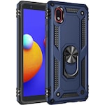 Samsung Galaxy A01 Core Kılıf Sofya Yüzüklü Standlı Zırhlı Silikon Kılıf