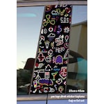 Çizgiler Sticker Yan Kapı Direk Kaplama 2li Sol Sağ Takım Yapıştırma