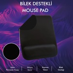 Ofis Ev Oyun Icın Kaymaz Taban Bilek Destekli Ergonomik Mousepad