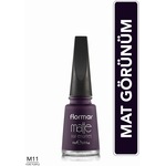 Flormar Oje Matte Nail Enamel M11 Pure Purple 34000004-m11