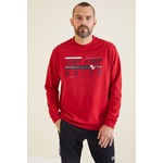 Tommy Life Urien Kırmızı Baskılı Erkek Sweatshirt - 88129 Kırmızı