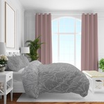 Brielle Queen Size Saten Nevresim Seti Gri 000000001000047666