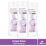 Clear Komple Bakım Kepeğe Karşı Etkili Şampuan 3 x 350 ML