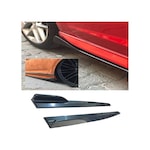 Mercedes W123 1976-1979 Uyumlu Kulaklı Yan Marşpiyel Altı Lip Kısa 86 Cm Piona Black