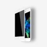 Iphone 6 Plus Görünmez Hayalet Tam Kaplayan Ekran Koruyucu(Beyaz)