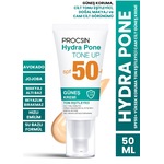 Procsin Hydra Pone Cilt Tonu Eşitleyici Makyaj Efekti Veren Cam Cilt Güneş Kremi SPF50+ 50 ML