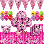 Minnie Mouse Doğum Günü Parti Malzemeleri Seti 40 Kişilik