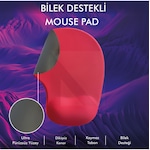 Bilek Destekli Memory Foam Hafızalı Mouse Pad 23x19 Cm