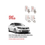 FİAT STİLO 2003 MODEL ÖN UZUN-KISA 4 LÜ FAR AMPÜLÜ TAKIMI BOSCH