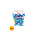 Smurfs Lolipop Sert Şeker Dolgulu Karışık Kova 85 x 16 G