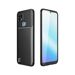 Realme C21 Kılıf Focus Karbon Kamera Korumalı Kılıf (529831058)