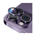 iPhone 14 Pro Max Metal Çerçeveli 3'lü Kamera Lens Koruyucu-MOR