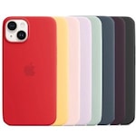 iPhone 14 Plus Logolu İçi Kadife Silikon Lansman Kılıf (10 Renk)