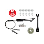 Opel Corsa D 2006-2015 13298153 Sol Ön Cam Kriko Seti 10 Klips+