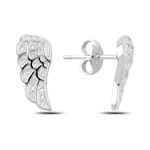 Brezza Lusso Jewelry Zirkon Taşlı Kanat Bayan Küpe