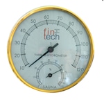 FINTECH Sauna Plastik Termometre ve Higrometre Tek Saat İçinde-To
