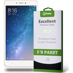 Xiaomi Mi Max 2 ile Uyumlu Temperli Ekran Koruyucu Kırılmaz Cam Ekonomik 5'li Paket