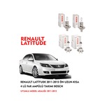 RENAULT LATİTUDE 2014 MODEL ÖN UZUN-KISA 4 LÜ FAR AMPÜLÜ TAKIMI BOSCH