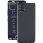 Samsung Uyumlu Galaxy A12  Arka Pil Batarya Kapağı Sm-a125f - Siyah