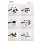 48 Adet Thank You-hand Made With Love Etiket, 17 Farklı Tasarım S