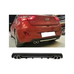 Hyundai İ30 Uyumlu Siyah Difüzör Çiftli Yuvarlak Egzoz Görünümlü D Tip Difizör 2007 - 2021