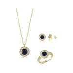 Kenar Taşlı Gümüş Fantezi Set Mg.142.01 (507926617)