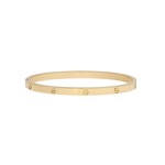Unisex Şans Model Gold Renk 18 Ölçü Çelik Bilezik