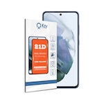 Samsung Galaxy S21 FE ile Uyumlu Tam Kaplayan 21D Temperli Ekran Koruyucu Cam